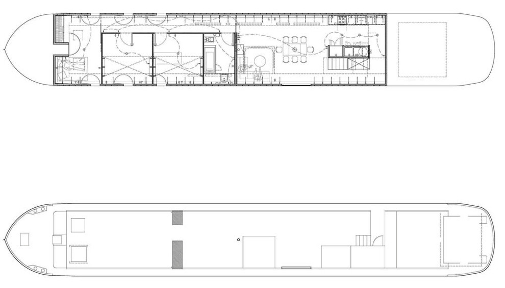 Houzz Франция: Дом-корабль для путешествий по Сене