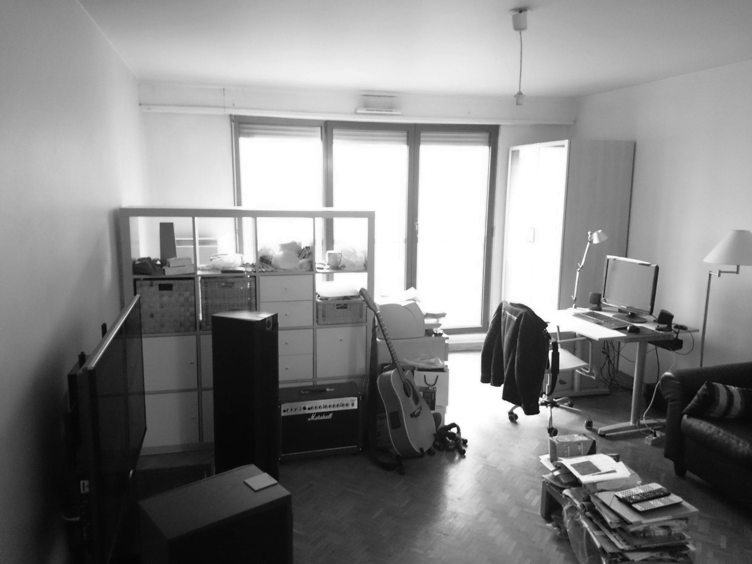 До и после: Студия 42 кв.м. для молодой пары в Париже