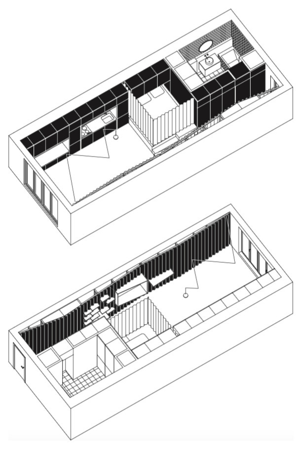 До и после: Студия 42 кв.м. для молодой пары в Париже