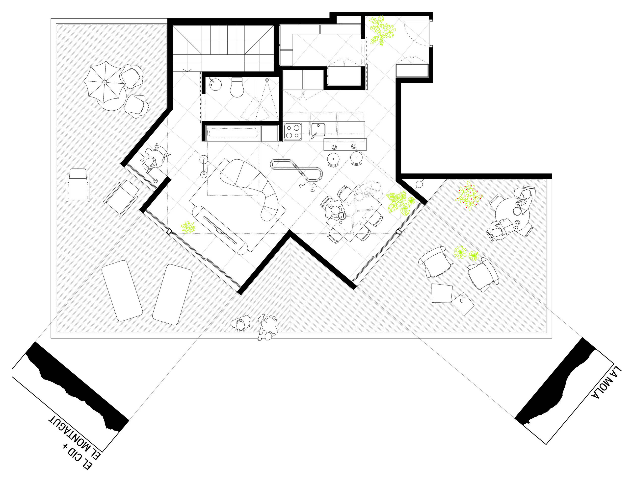 Houzz Испания: Мансарда 48 кв.м, где можно делать что душе угодно