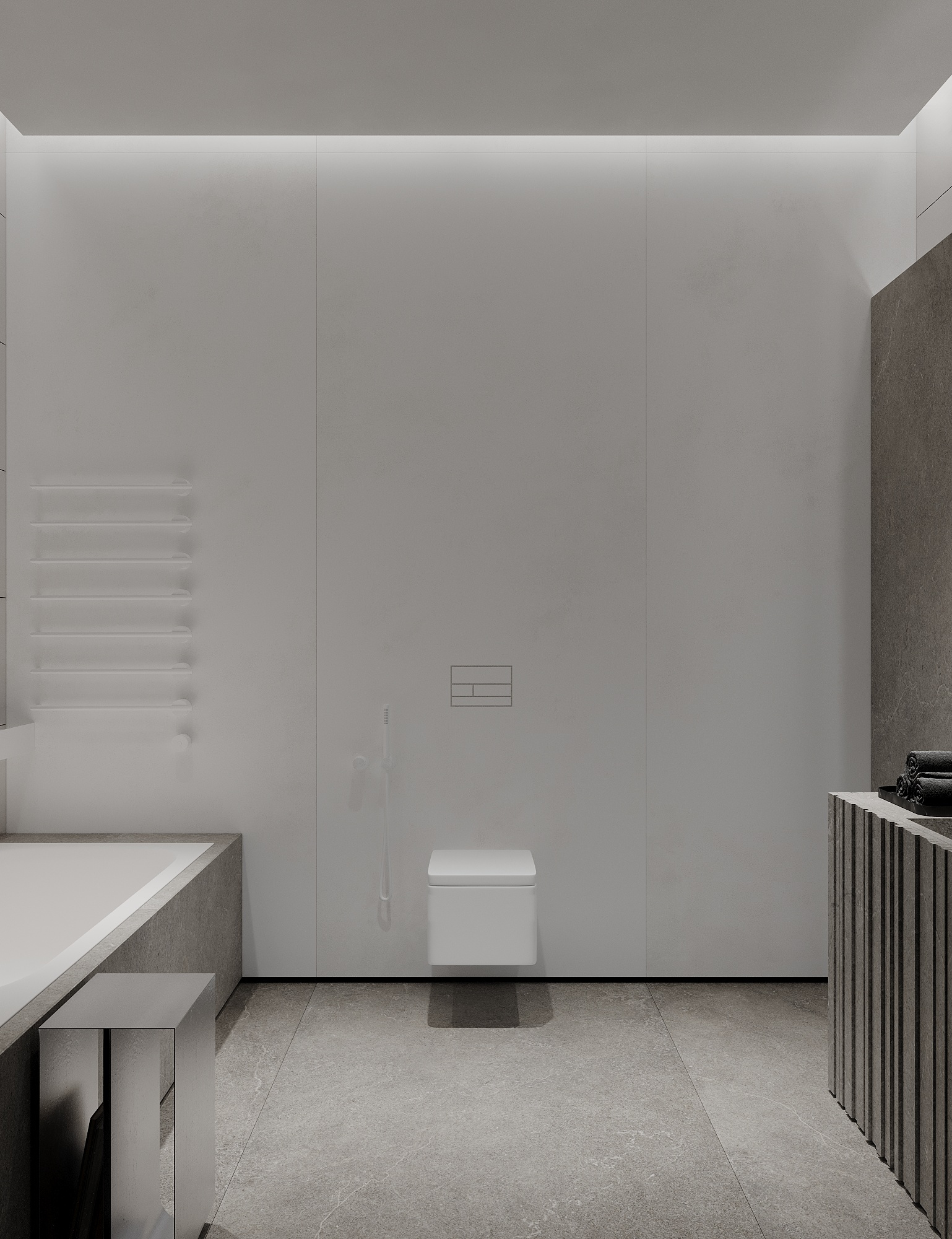 Beige bath