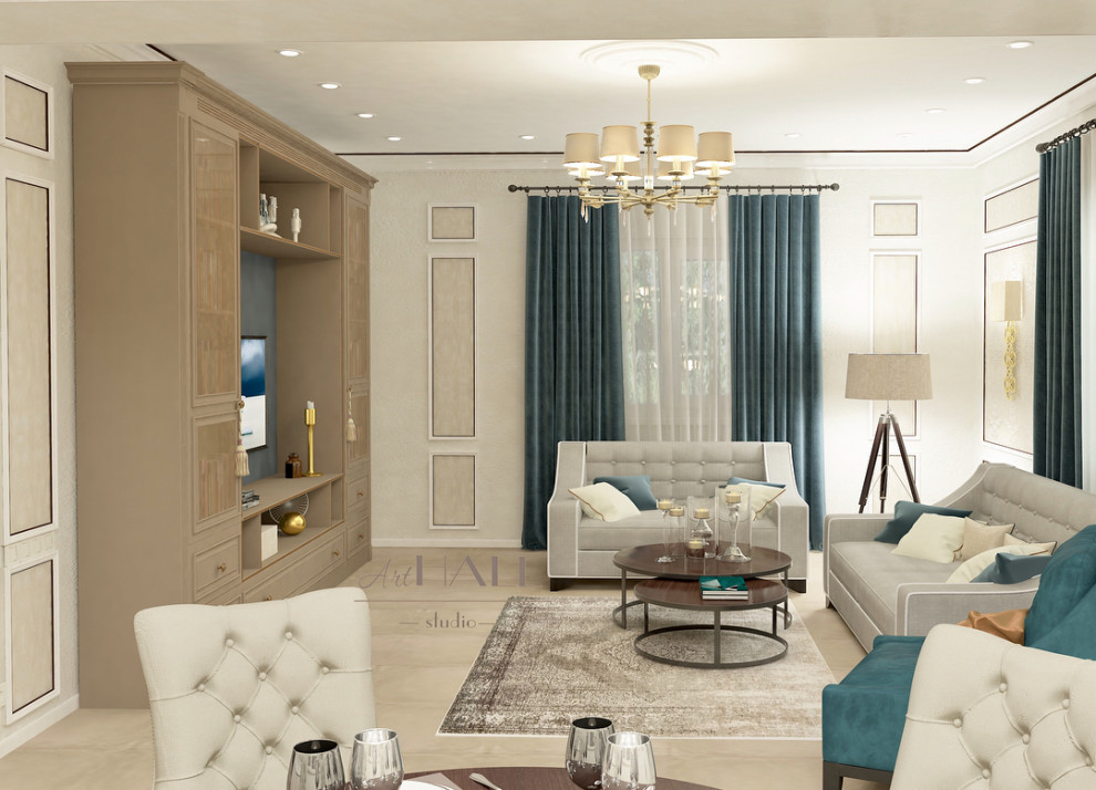 Дизайн загородного дома в неоклассическом стиле