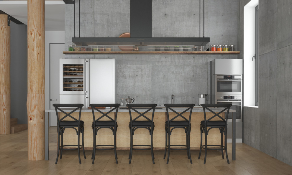 Дизайн-проект интерьера загородного дома (из бруса)