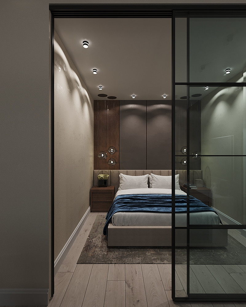 Однокомнатная квартира в стиле контемпорари