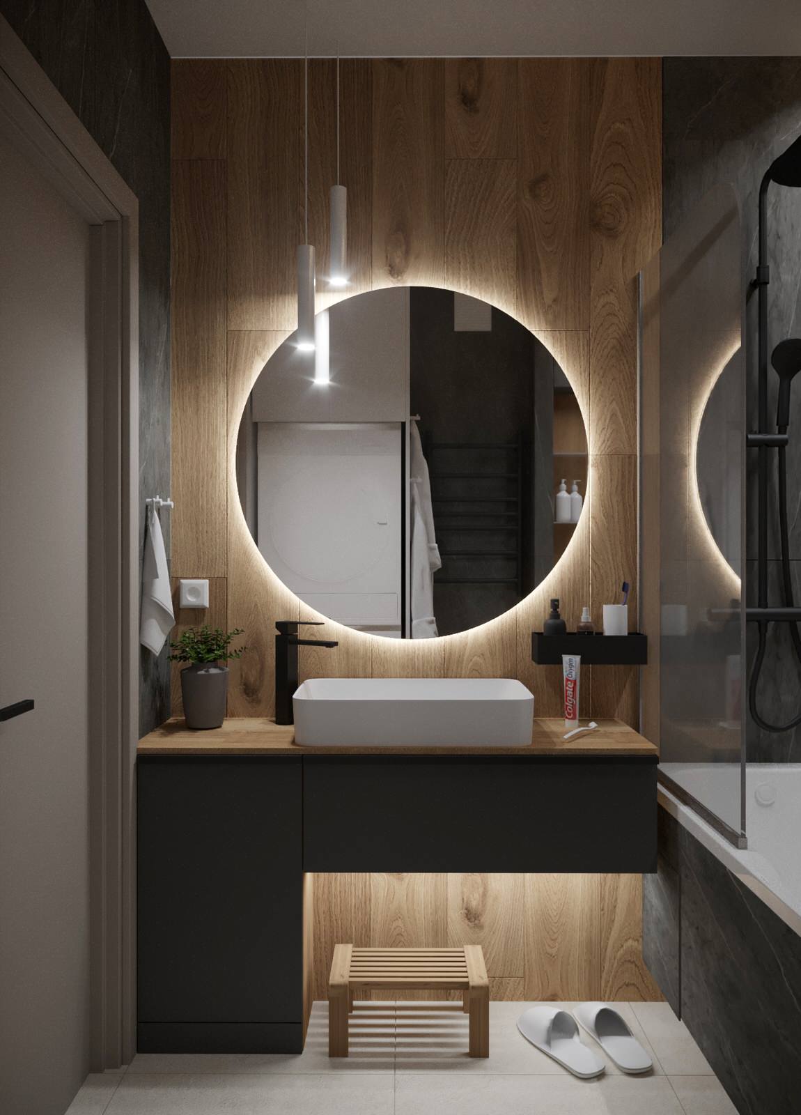 Обложка проекта: Проект санузла в современном стиле для семьи с ребенком