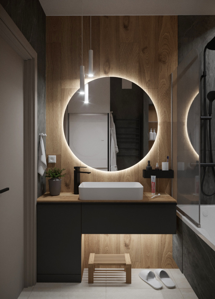 Обложка проекта: Проект санузла в современном стиле для семьи с ребенком