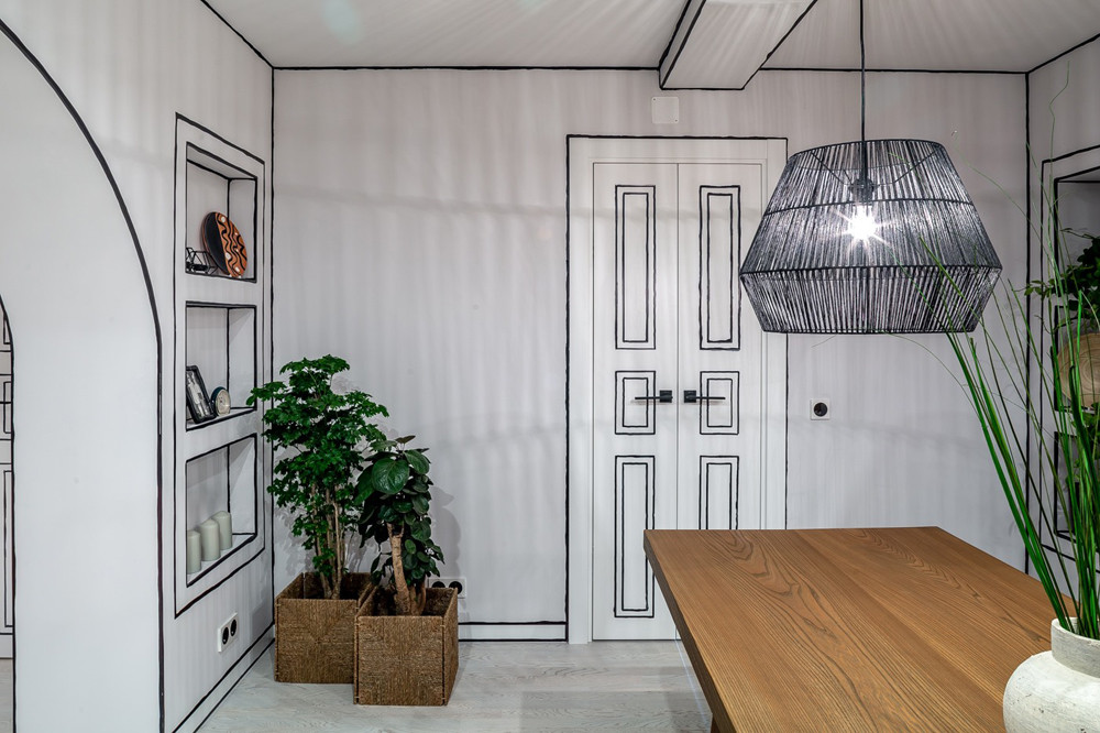 Проект недели: Черно-белая гостиная, как эскиз для будущей жизни