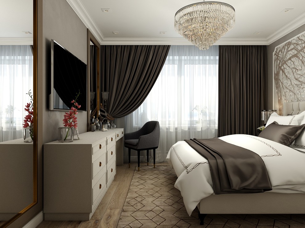 Дизайн спальни в классическом стиле