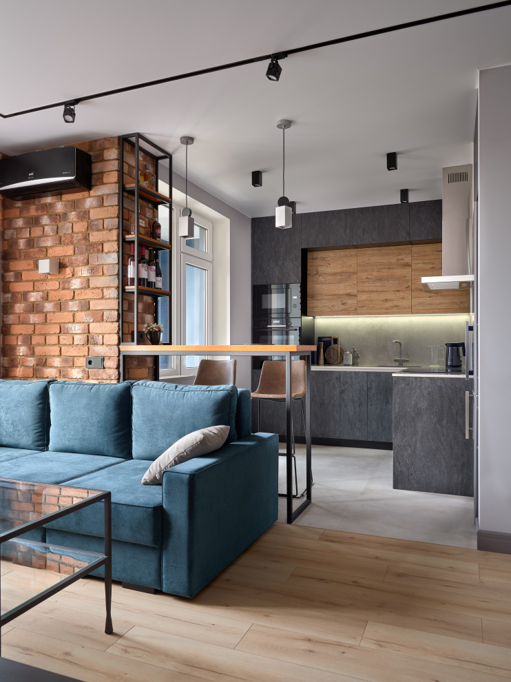 Современный лофт. ЖК Новое Медведково, 64м2