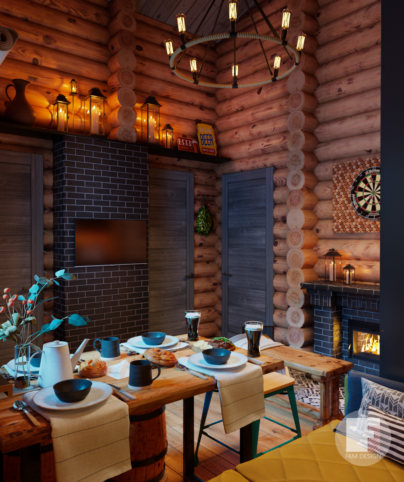 Баня в стиле лофт