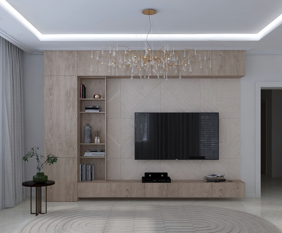 Обложка проекта: Кухня-гостиная в частном доме в Мишнево