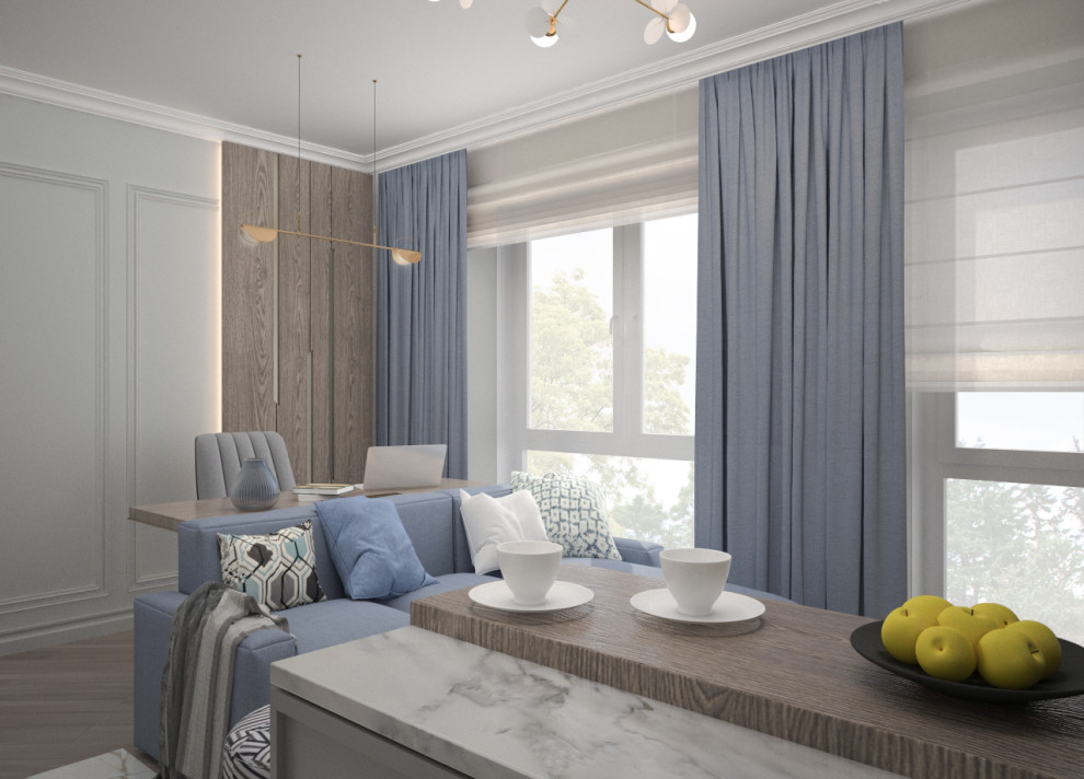 Проект интерьеров частной квартиры  в ЖК «Дискавери»