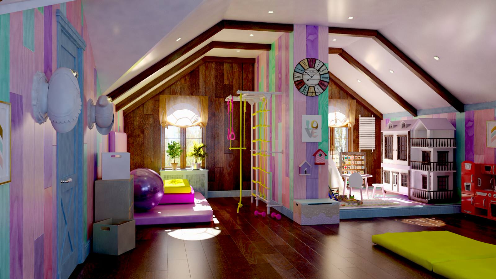 Дизайн проект мансарды