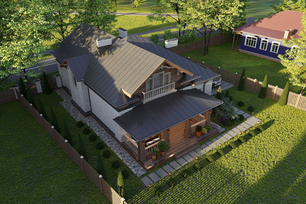 Обложка проекта: Проект небольшого дома-дачи в исторической зоне г.Суздаль