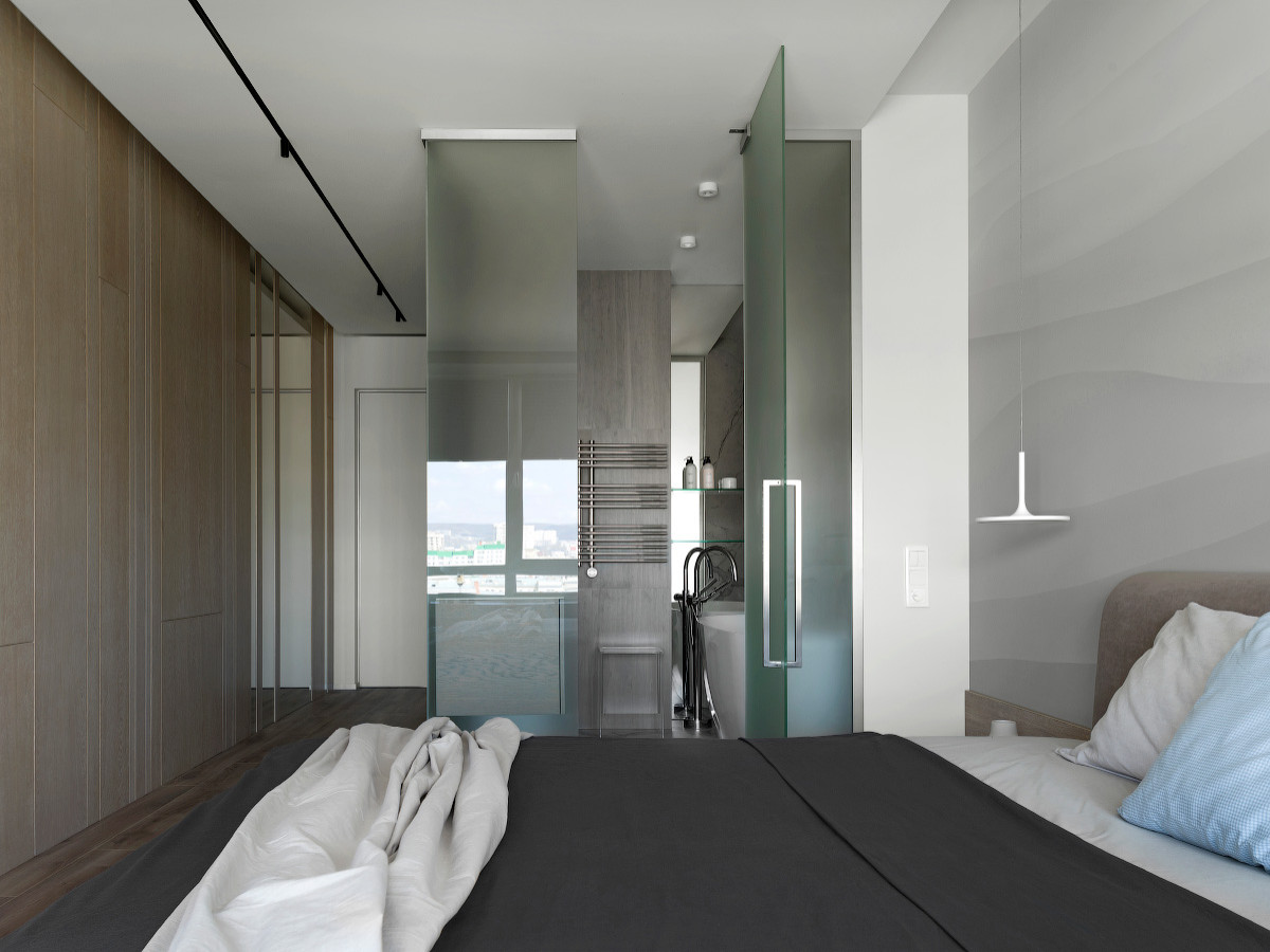 Houzz тур: Квартира в Саратове с ванной в стеклянном кубе