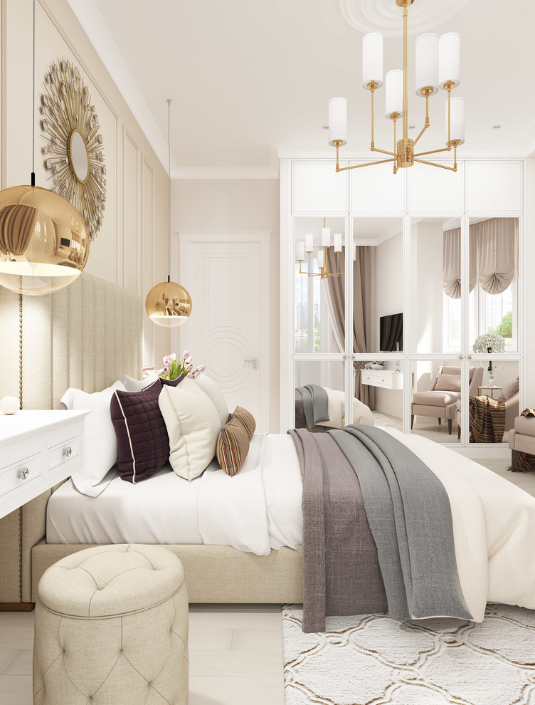 Дизайн спальни в стиле неоклассика