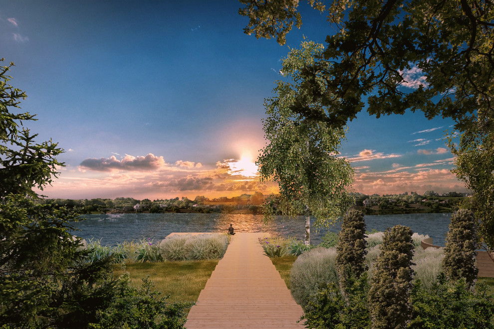 Проект ландшафтного дизайна для загородного дома в КП Тихий берег