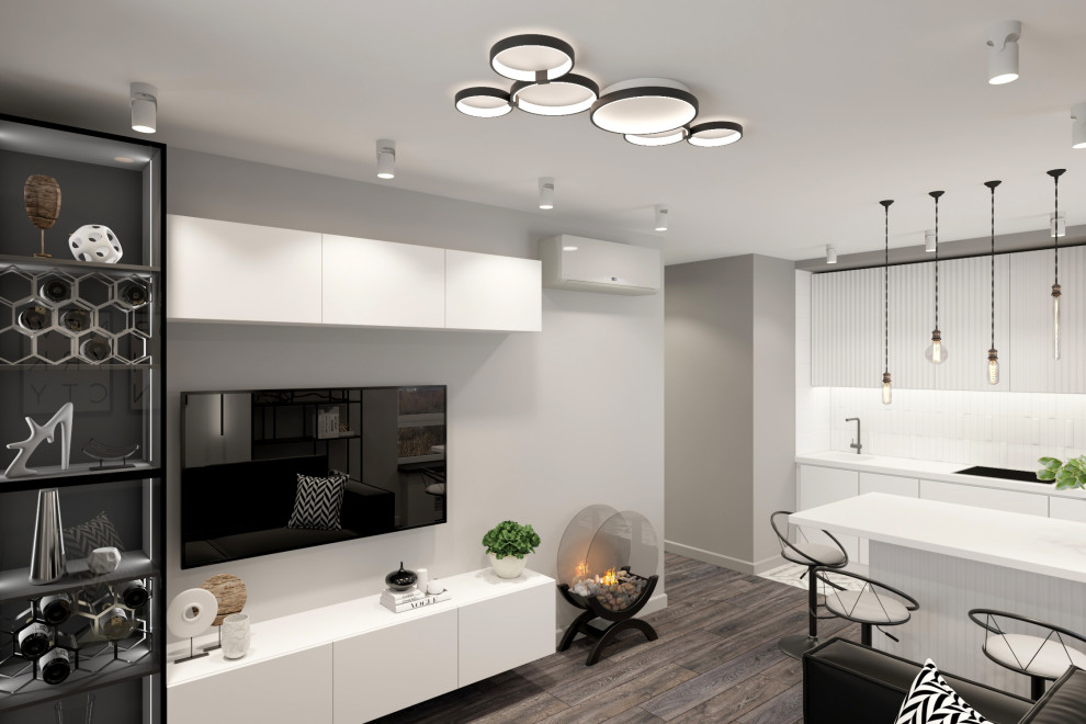 Двухкомнатная квартира 60 м2 в современном стиле в ЖК "Дмитровский Парк"