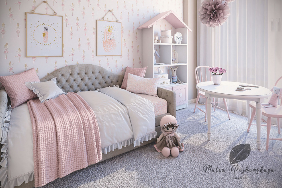 Обложка проекта: Визуализация детской для маленькой принцессы по ТЗ