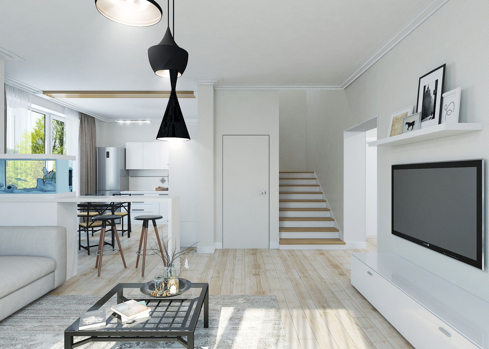 Коттедж в белом