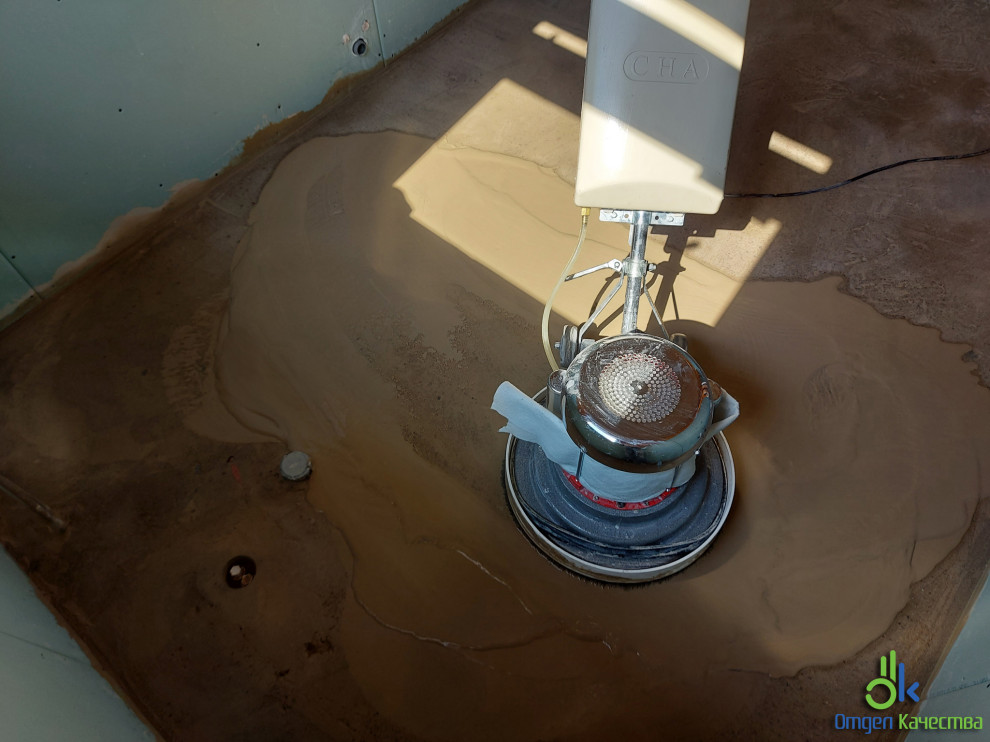 Шлифовка (корректировка) существующей стяжки пола