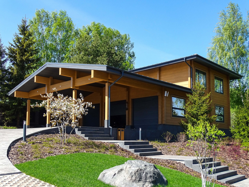 Индивидуальный проект дома в стиле Райта П274