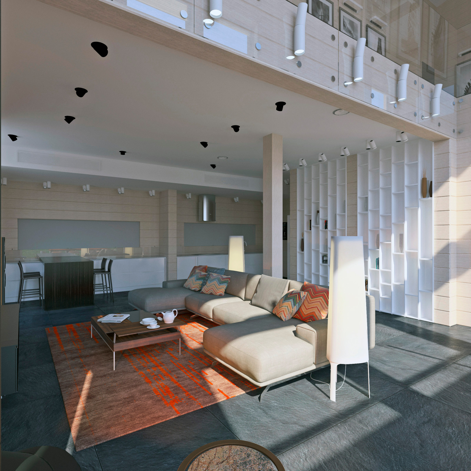 Интерьеры деревянного дома.