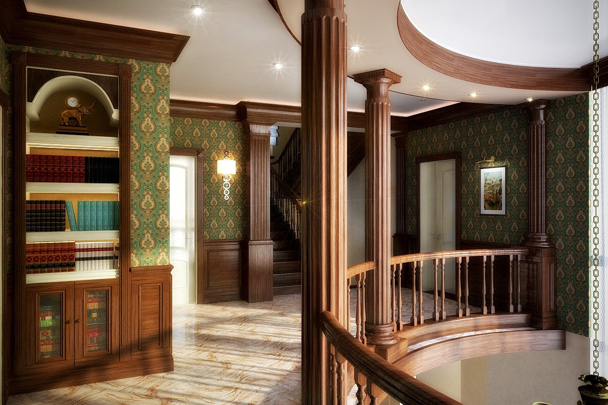 Дизайн интерьера коттеджа в Казани