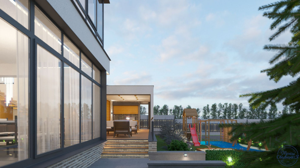 Проект двухэтажного индивидуального дома