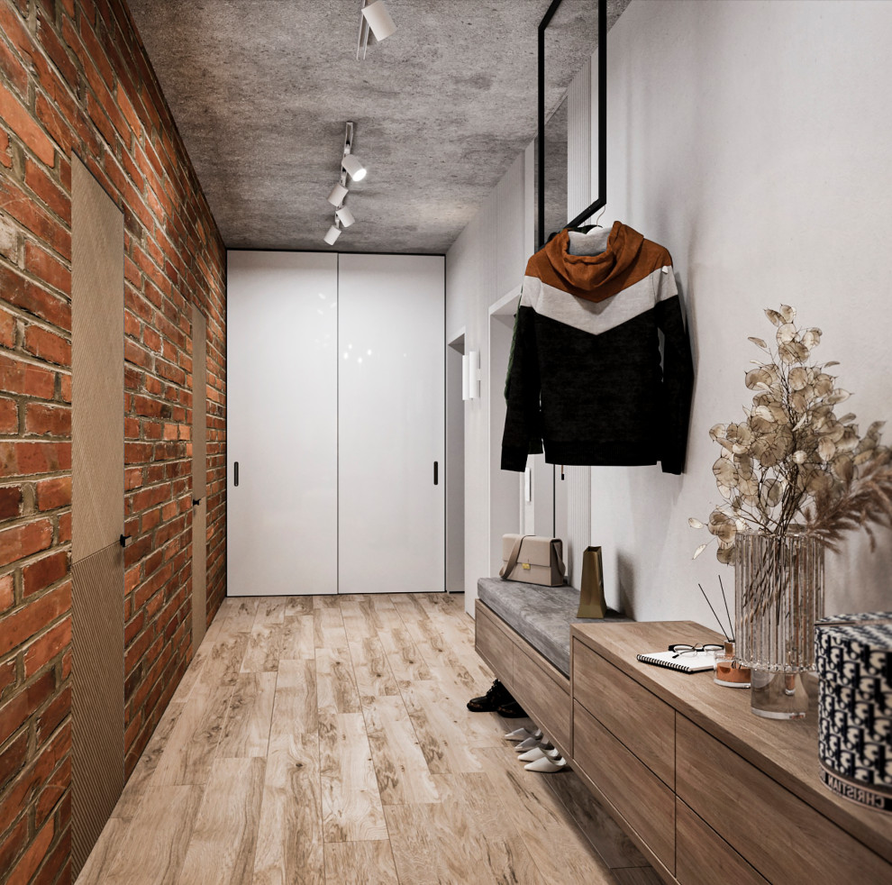 Обложка проекта: КУХНЯ-ГОСТИНАЯ В СТИЛЕ ЛОФТ, 45 КВ.М