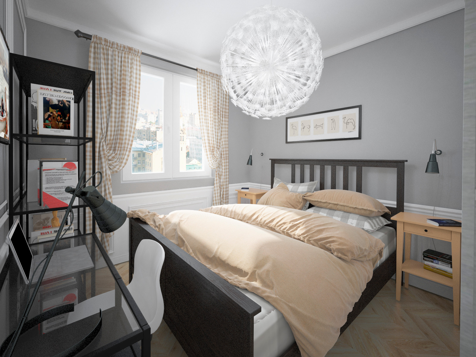 Обложка проекта: Спальня в скандинавском стиле