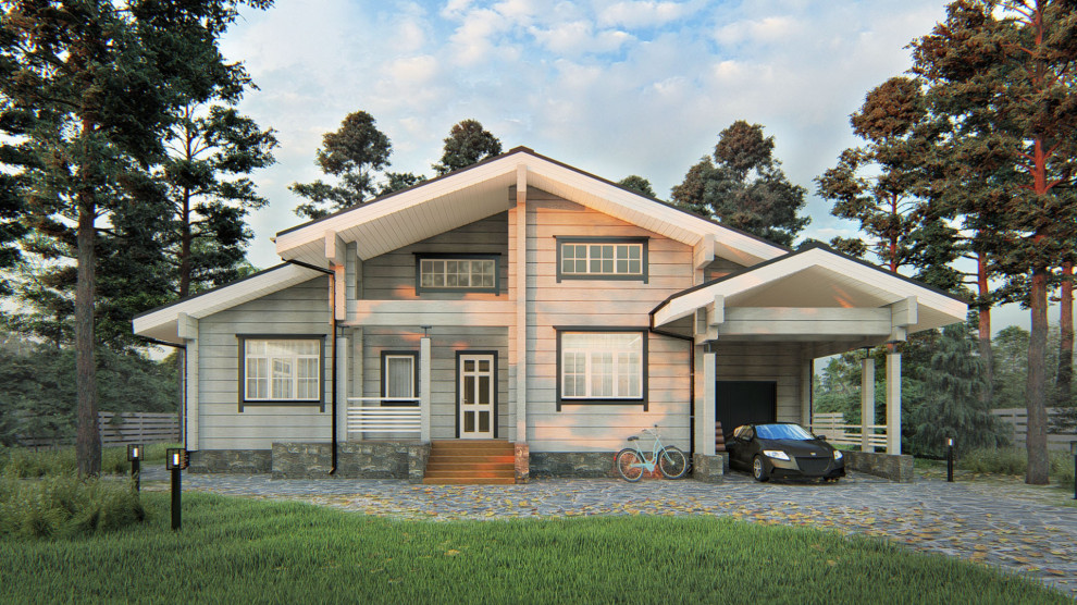 Обложка проекта: Одноэтажный дом из кедра