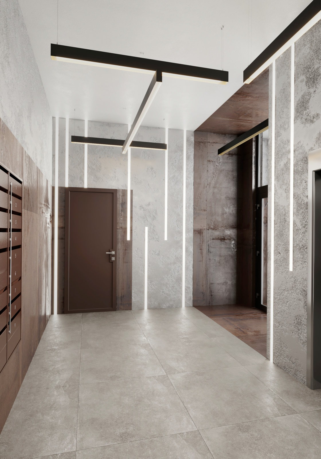 Проект парадной в ЖК Дом на Набережной, Нижний Новгород