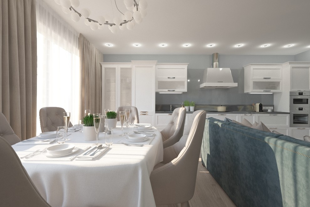 Обложка проекта: Светлая квартира в ЖК Европейский