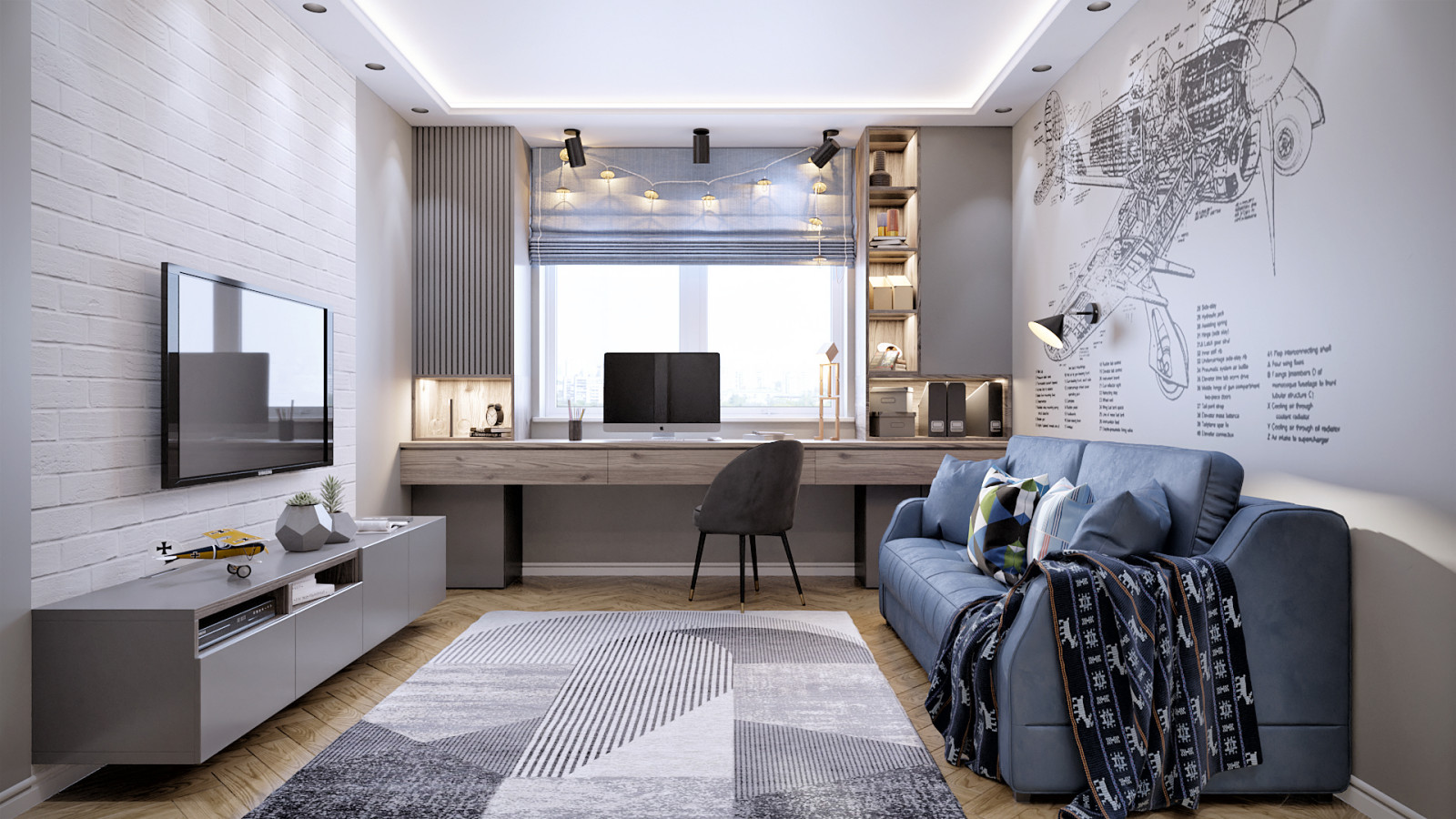 Обложка проекта: Детская комната "на вырост"