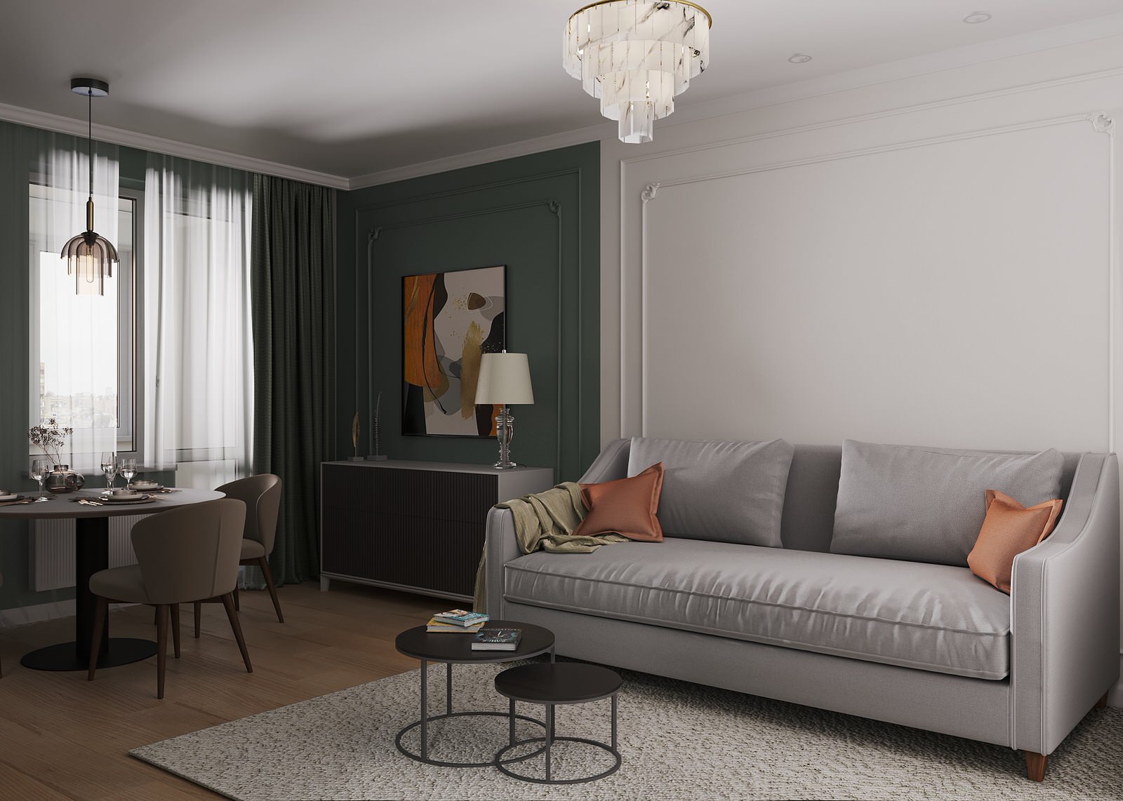 Гостиная-столовая