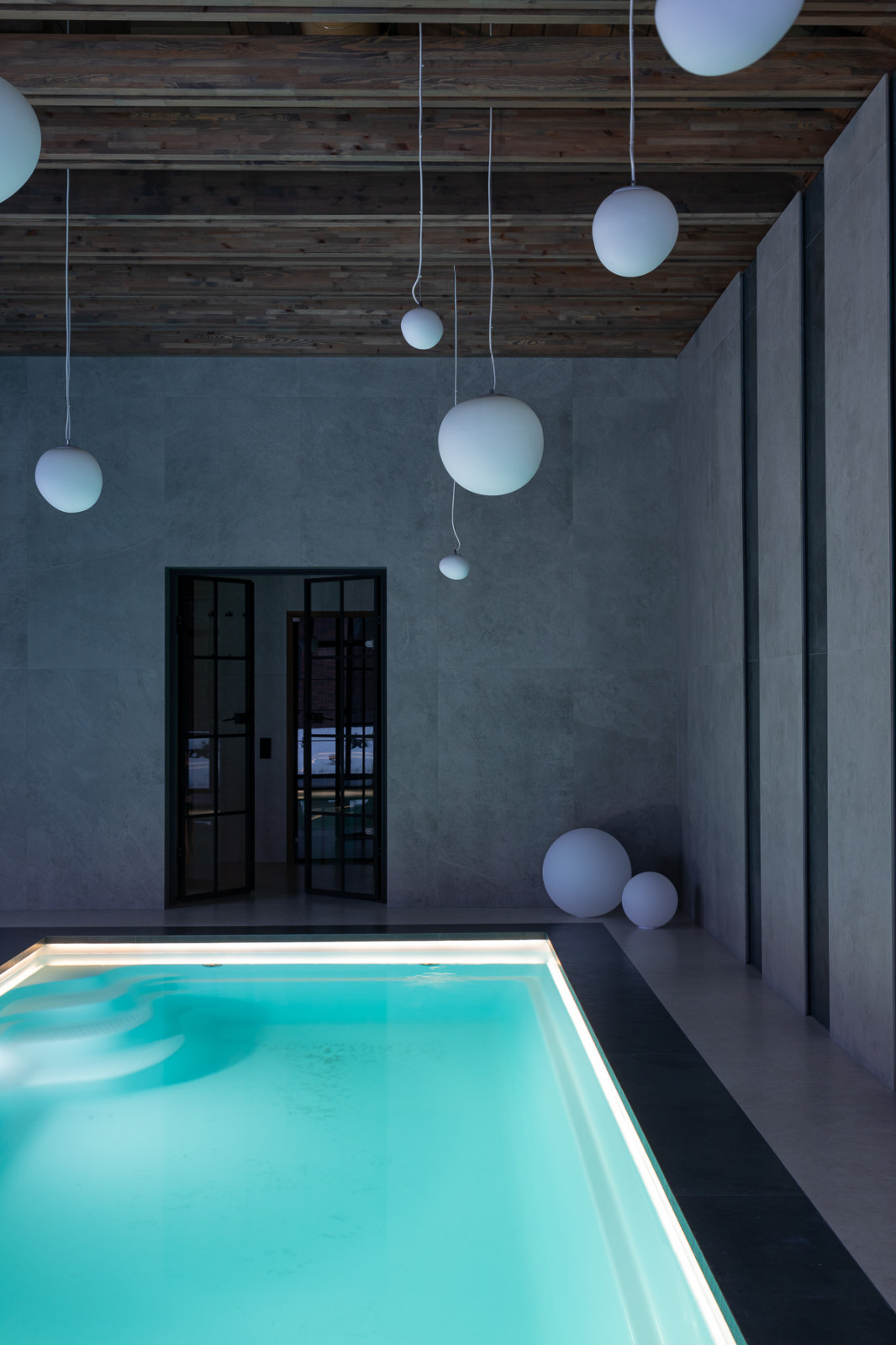 Реализованный проект банного комплекса на территории частного дома