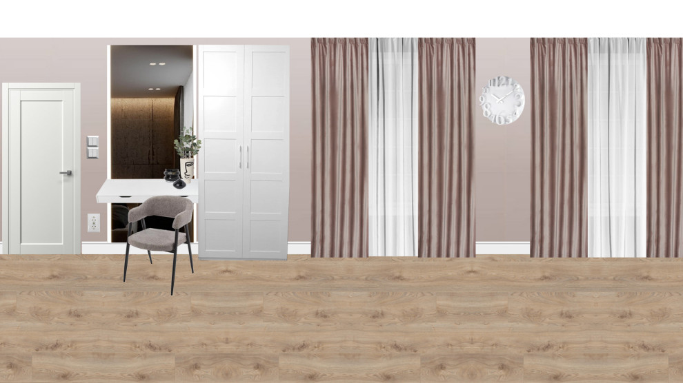 Спальня для квартиры в г.Александров. Визуализация и реализация