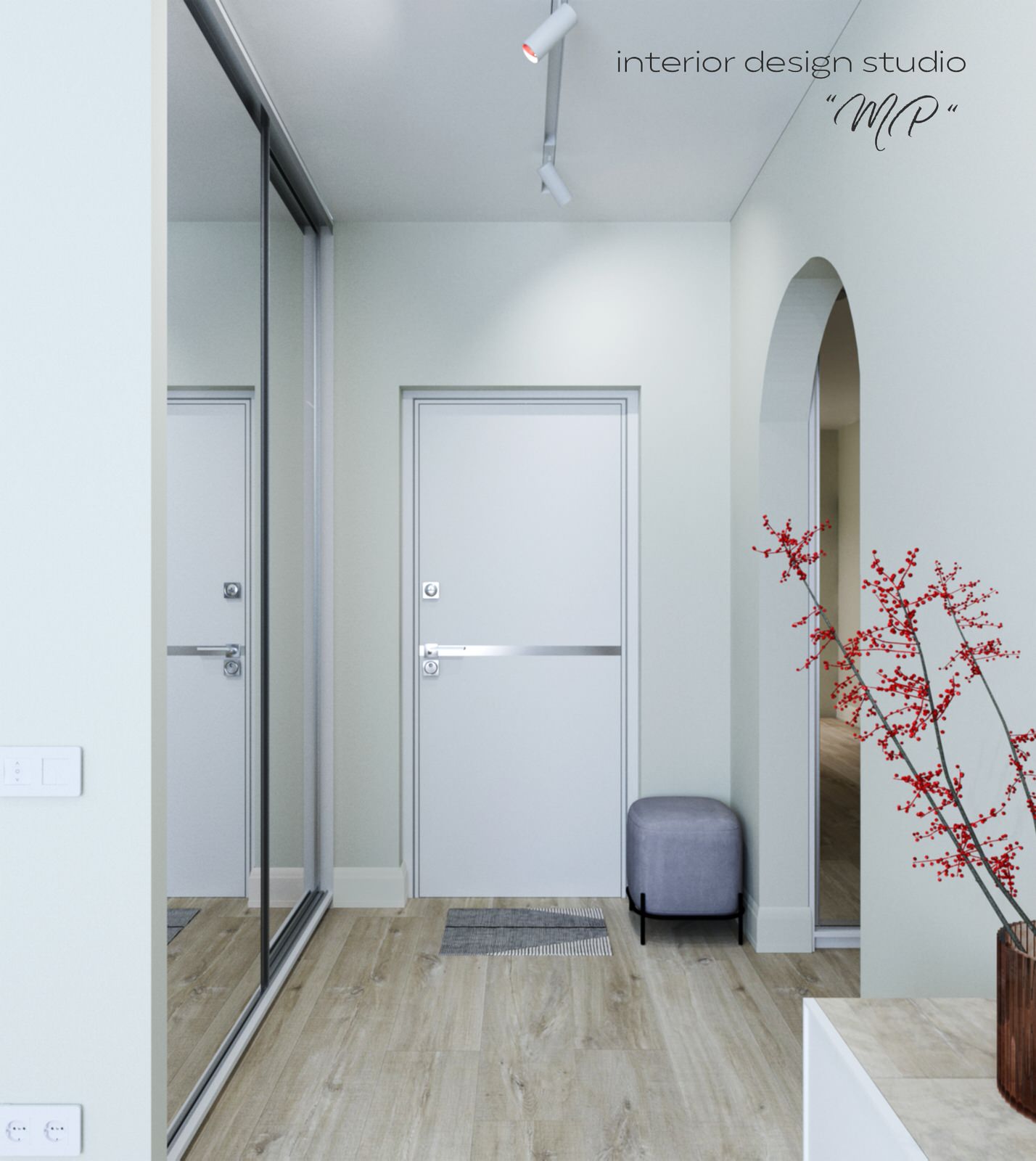 Обложка проекта: Дизайн-проект квартиры в светлых тонах для молодой девушки