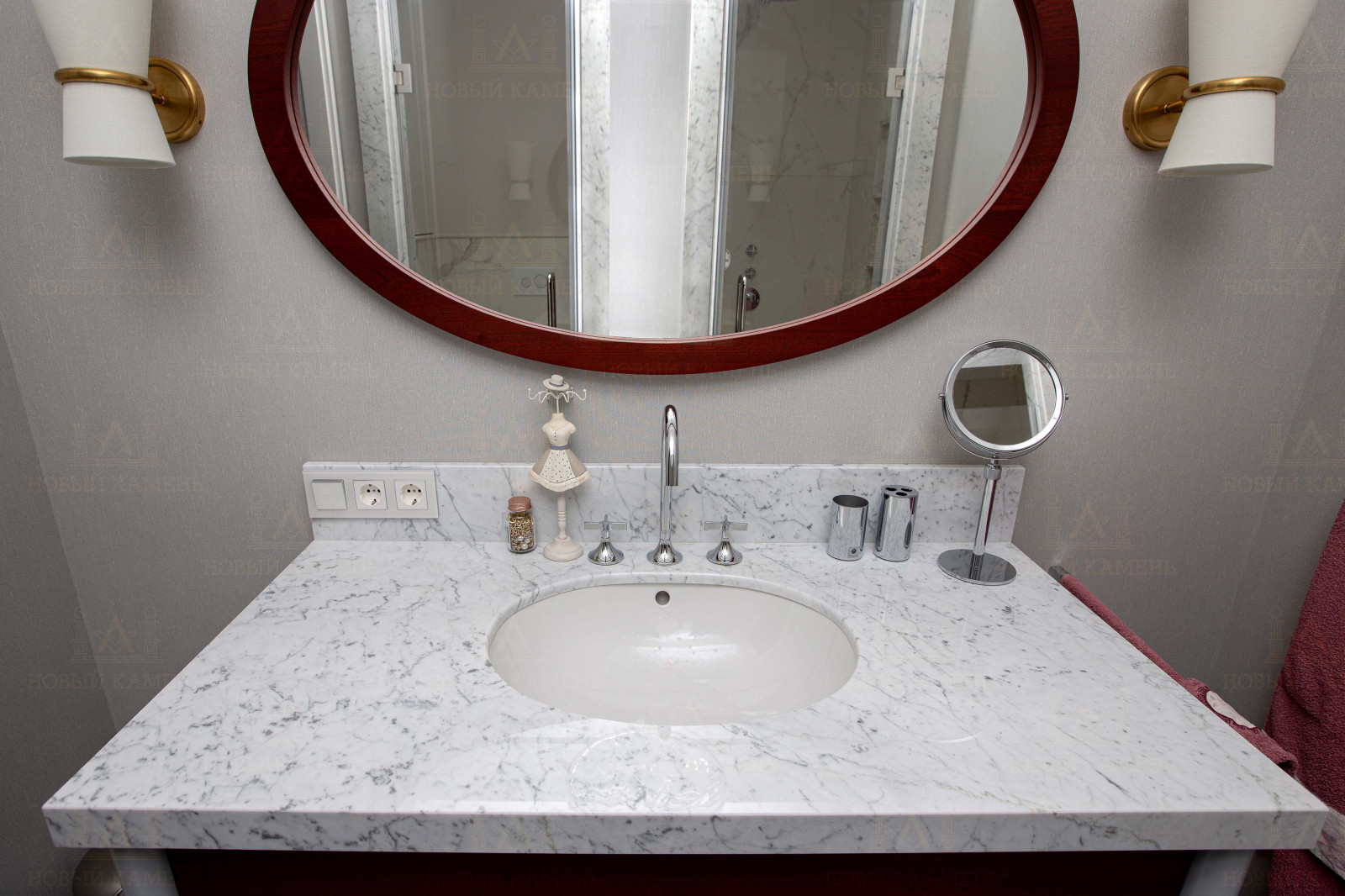 Мрамор в ванной комнате