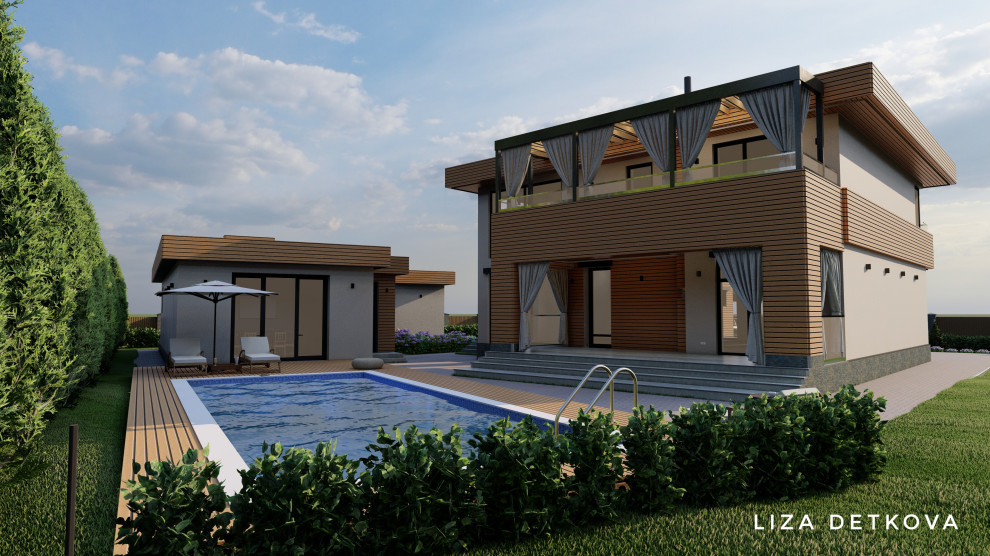 Усадьба: дом, баня, ландшафтный дизайн