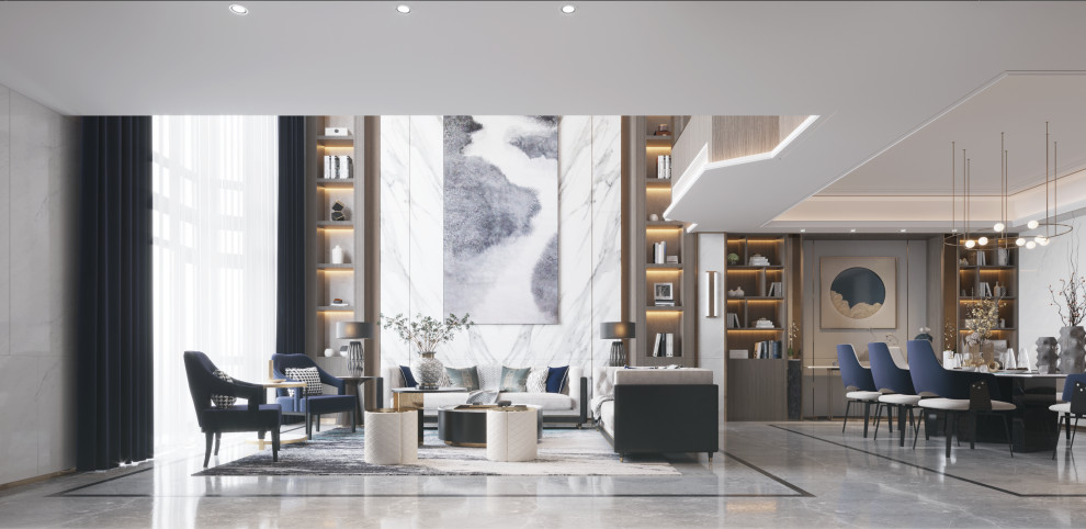 Обложка проекта: Дизайн интерьеров загородного дома в американской классике