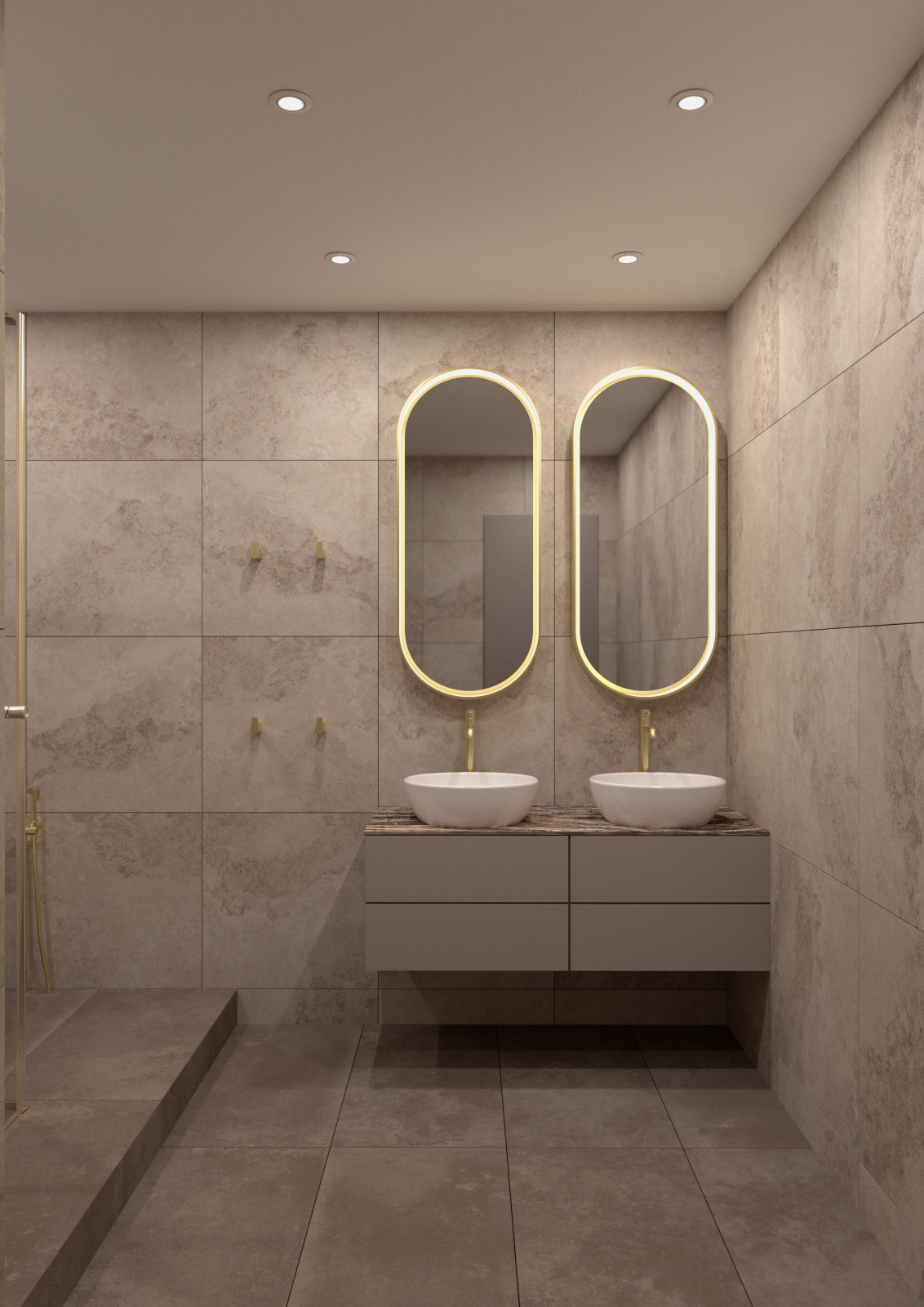 Ванные комнаты.