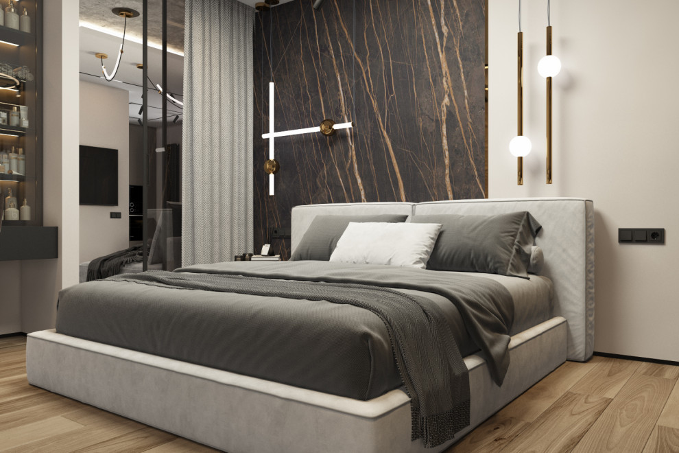 Интерьер спальни, дизайнер Наталья Шевлякова