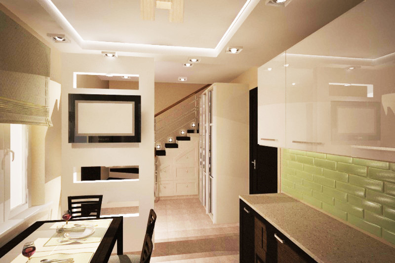 Обложка проекта: Дом (гостинная  и кухня)  в д. Лупполово