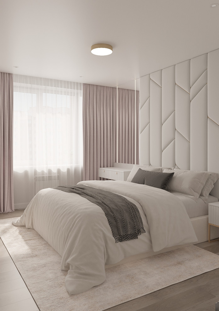 Обложка проекта: Светлая спальня для семейной пары