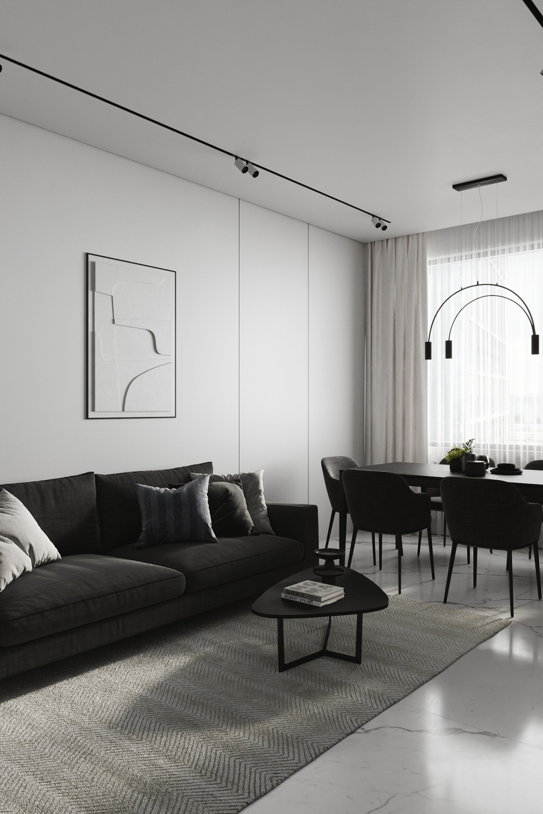 Обложка проекта: Дизайн интерьера квартиры в современном стиле в ЖК Небо