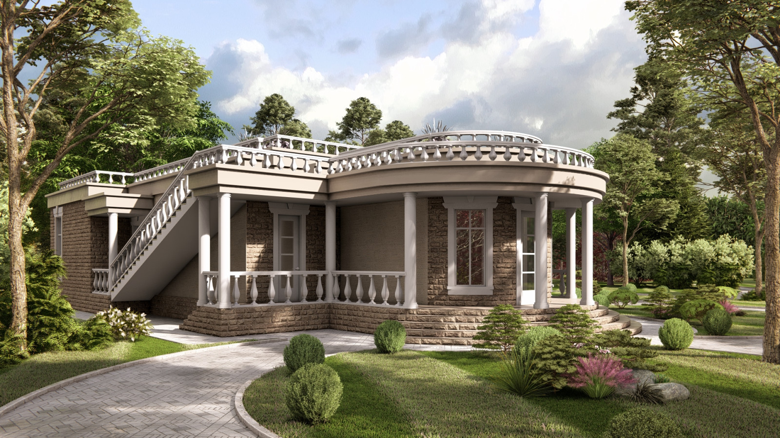 Проект частного дома в Московской области площадью 247.14м2