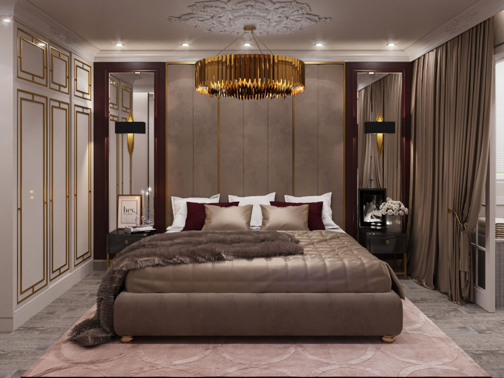 Визуализация хозяйской спальни.