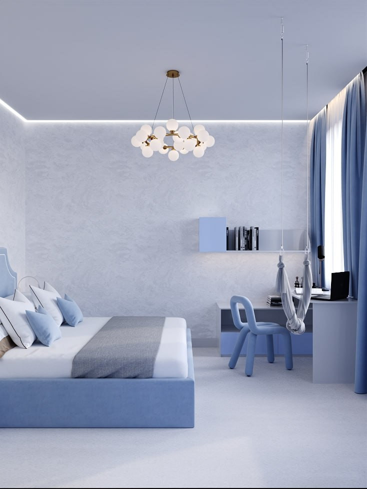 Обложка проекта: Голубая детская